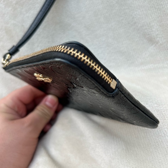 Black Coach Patent Leather Wristlet - Picture 4 of 6